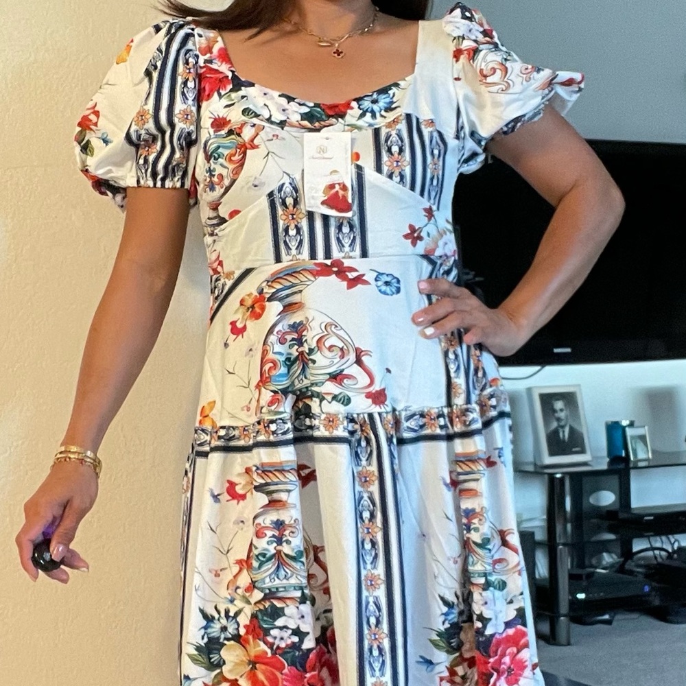 S O L D dress very soft fabric, lightweight.